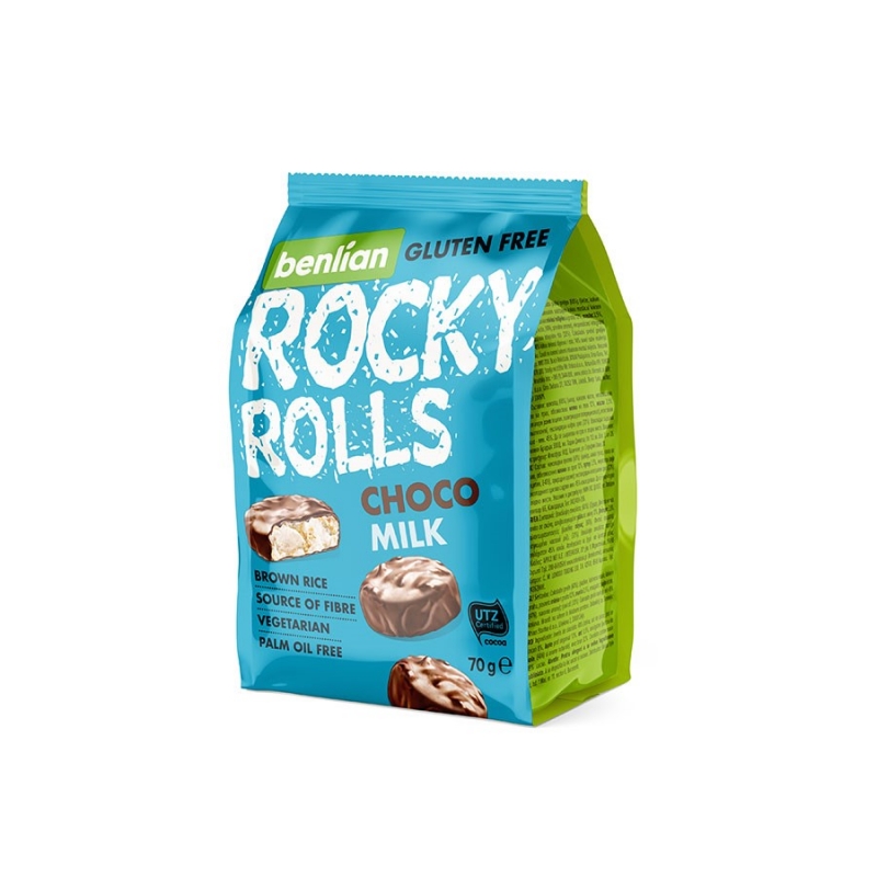 Rocky Rolls Milk (8x70g/dėž)